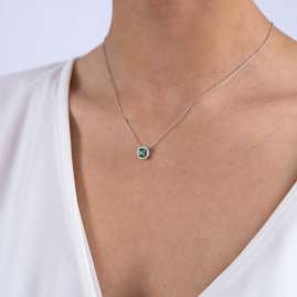 Viventy 784272 Ladies' Necklace Silver 925 with a Green Stone