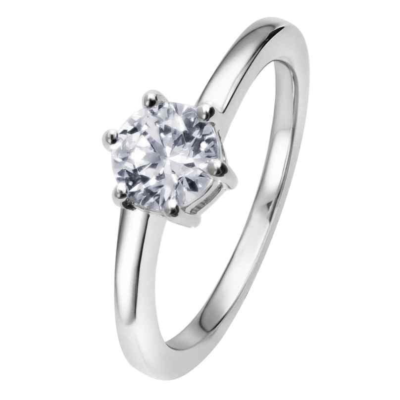 Viventy 781911 Engagement Ring Silver 925 Ladies' Ring Cubic Zirconia