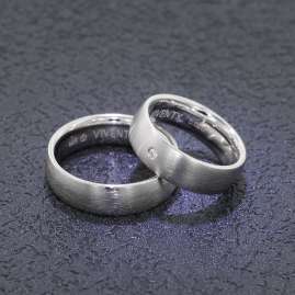 Viventy 8001 Verlobungsring Paar Silber 925 Diamant