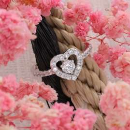 Viventy 786891 Women's Engagement Ring Silver 925 Heart Cubic Zirconia