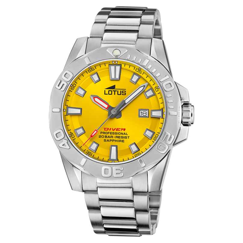 Lotus 18926/1 Men's Wristwatch Diver Yellow 8430622805820