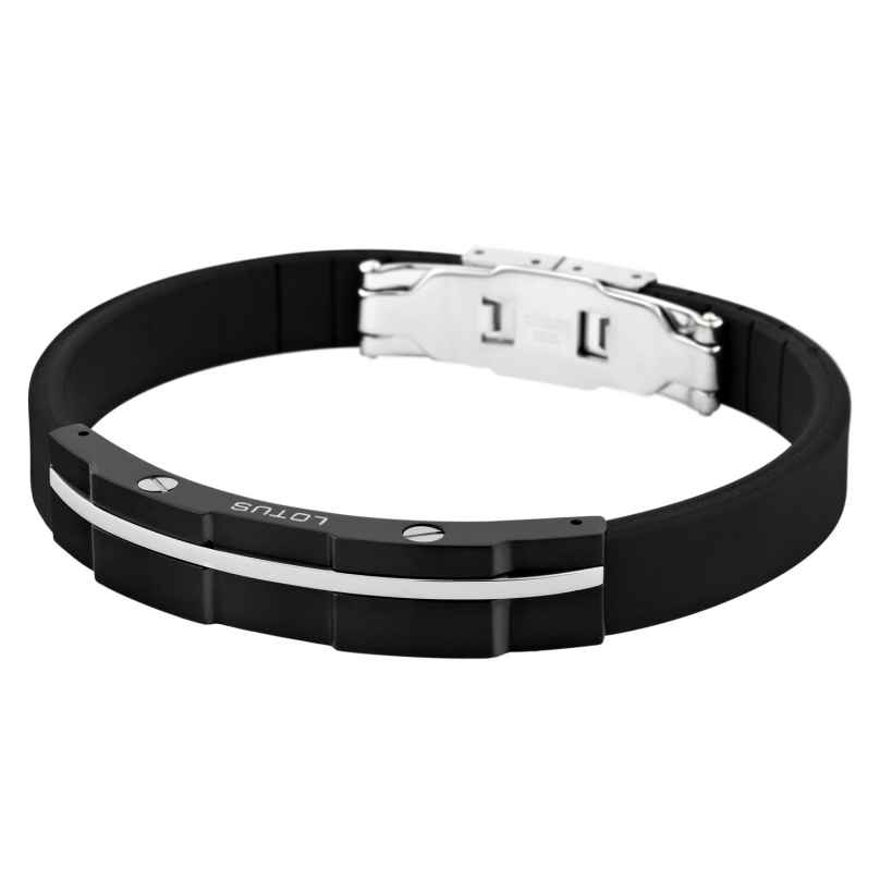 Lotus LS1316-2/2 Men's Bracelet PU / Stainless Steel Black 8430622533075