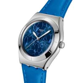 Swatch YLS235 Irony Armbanduhr Blue Petal Promise