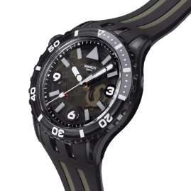 Swatch SSCU09B100 Scubaqua Watch Black Sea Nettle