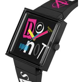 Swatch SO34B100 Watch Pierced Edge