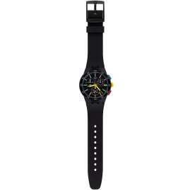 Swatch SUSB416 Men´s Watch Chronograph Black-One