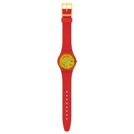 Swatch GR185 Damen-Armbanduhr Retro-Rosso Rot