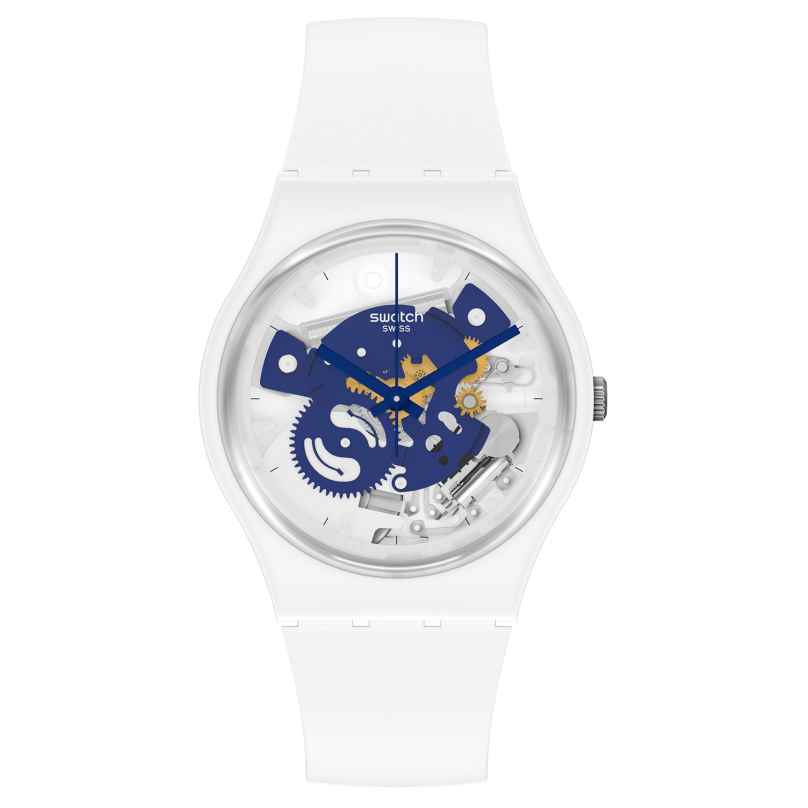 Swatch SO31W103 Armbanduhr Time To Blue Small 7610522842205