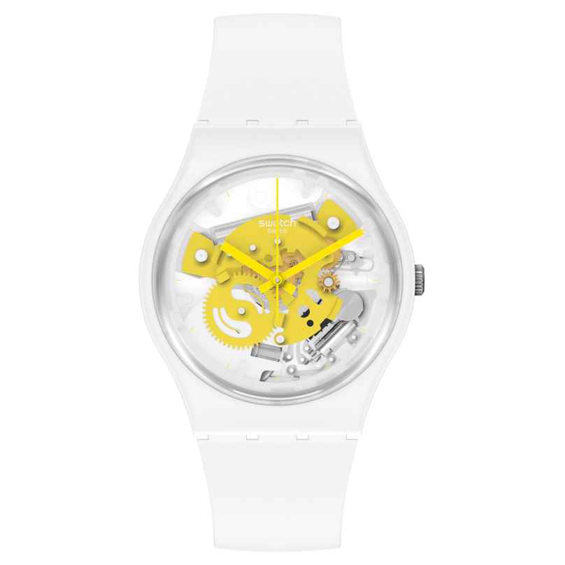 Swatch SO31W105 Armbanduhr Time To Yellow Small 7610522842229