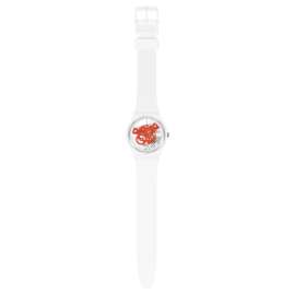 Swatch SO31W104 Armbanduhr Time To Red Small