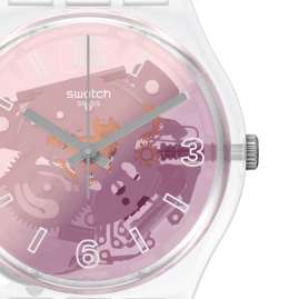 Swatch GE290 Armbanduhr für Damen Pink Disco Fever