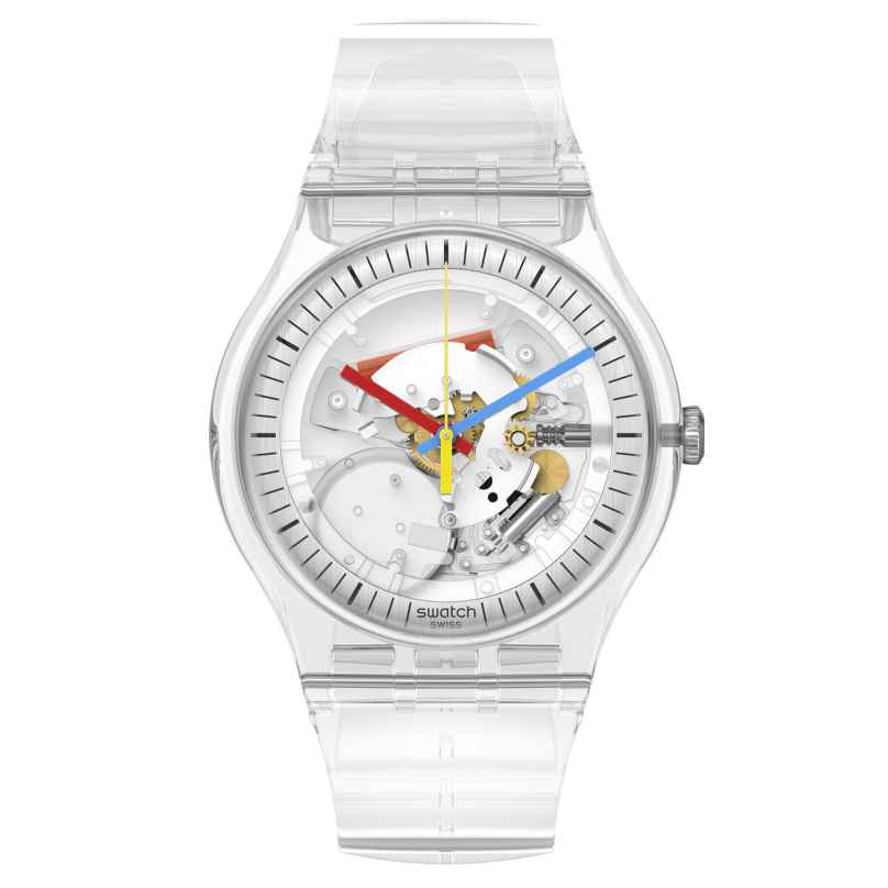 Swatch SO29K100 Armbanduhr Clearly New Gent 7610522838970