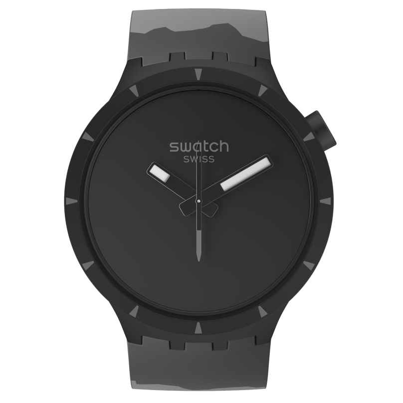 Swatch SB03B110 Big Bold Bioceramic Armbanduhr Basalt 7610522848030