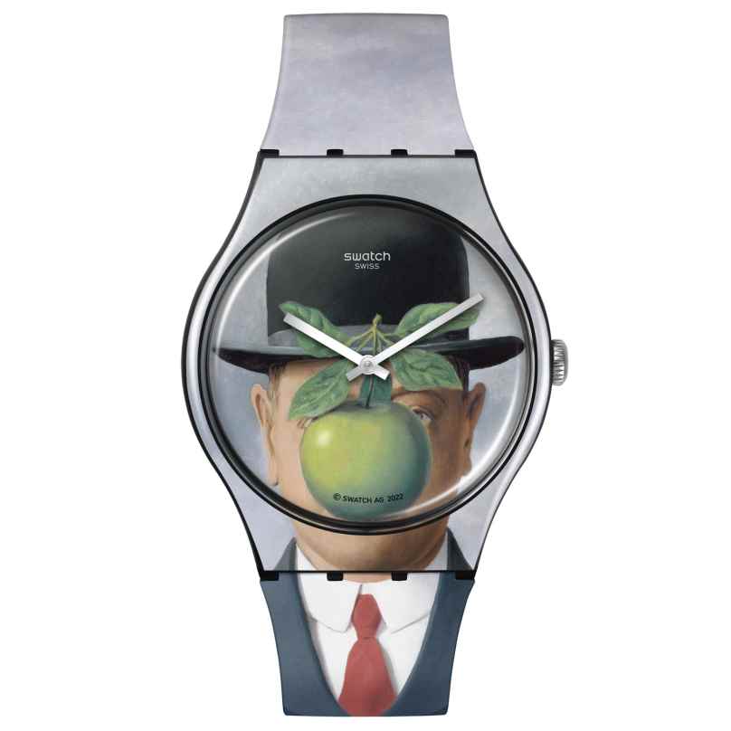 Swatch SUOZ350 Armbanduhr Le Fils De L'Homme by Rene Magritte 7610522867970