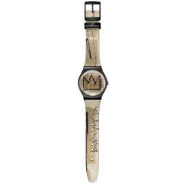 Swatch SUOZ355 Watch Untitled By Jean-Michel Basquiat