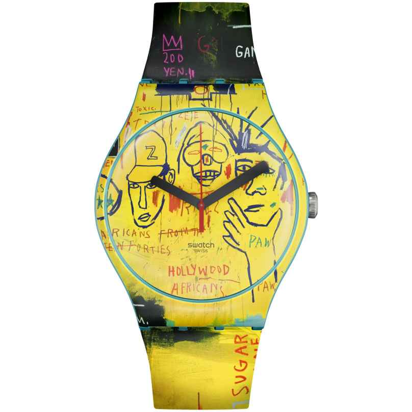 Swatch SUOZ354 Armbanduhr Hollywood Africans By Jean-Michel Basquiat 7610522868021