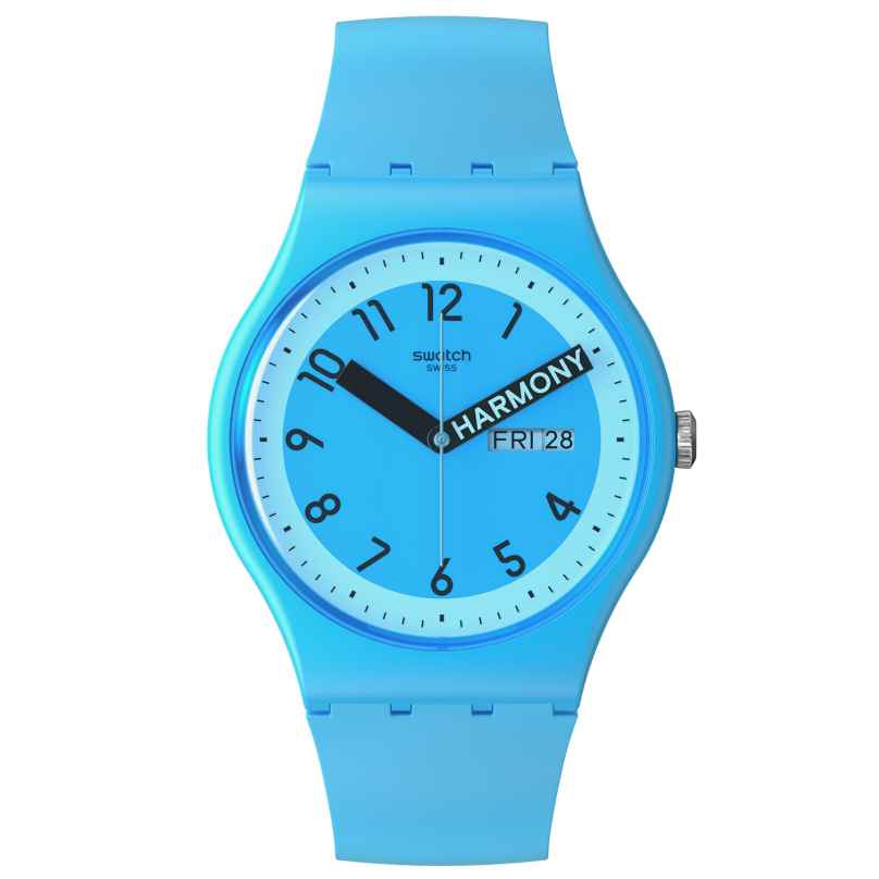 Swatch SO29S702 Armbanduhr Proudly Blue 7610522868403