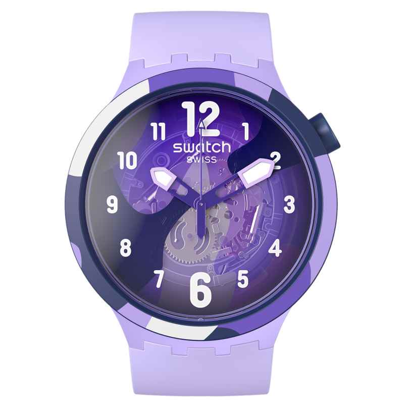 Swatch SB05V101 Big Bold Watch Look Right Thru Violet 7610522868496