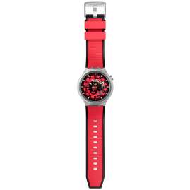 Swatch SB07S110 Big Bold Irony Wristwatch Red Juicy