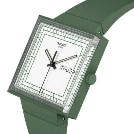 Swatch SO34G700 Armbanduhr What If Green?