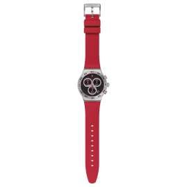 Swatch YVS524 Irony Herrenuhr Chronograph Crimson Carbonic Red