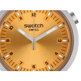 Swatch SB07S103G Armbanduhr Big Bold Amber Sheen