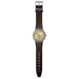 Swatch SUSM100 Men's Wristwatch Chronograph Golden Radience
