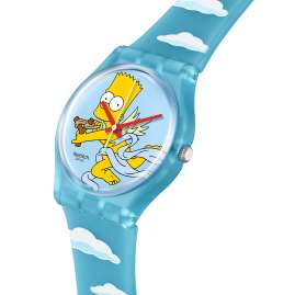 Swatch SO28Z115 Armbanduhr The Simpsons Angel Bart