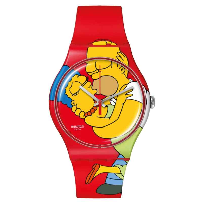 Swatch SO29Z120 Wristwatch The Simpsons Sweet Embrace 7610522865341