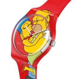 Swatch SO29Z120 Wristwatch The Simpsons Sweet Embrace
