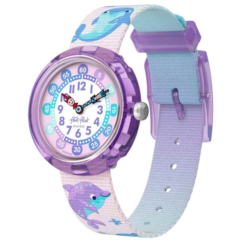 Flik Flak FBNP255 Kinderuhr für Mädchen Happy Dolphins 7610522902077
