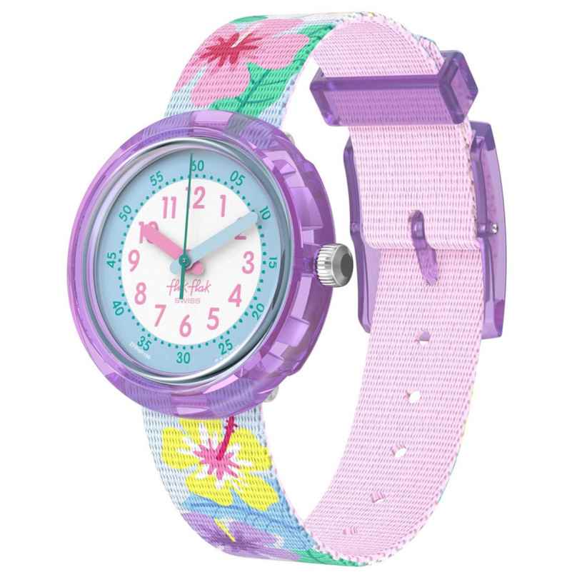 Flik Flak FPNP186 Kinder-Armbanduhr für Mädchen Hibiskiss 7610522902022