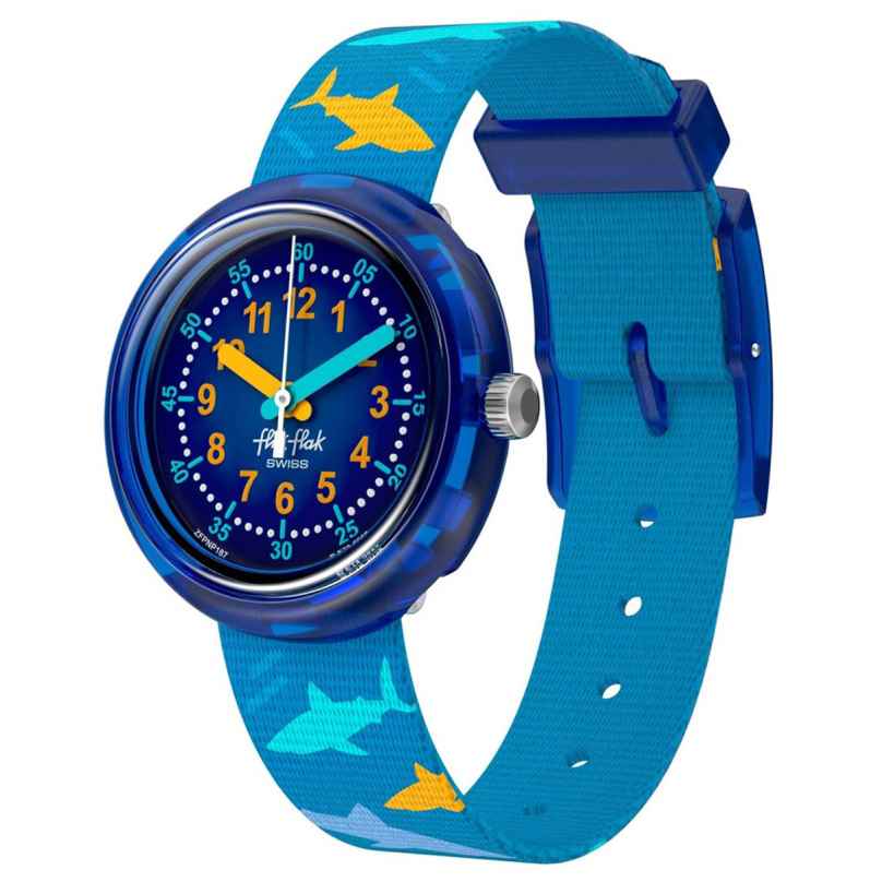Flik Flak FPNP187 Kinderuhr für Jungs Shark Gang 7610522902039
