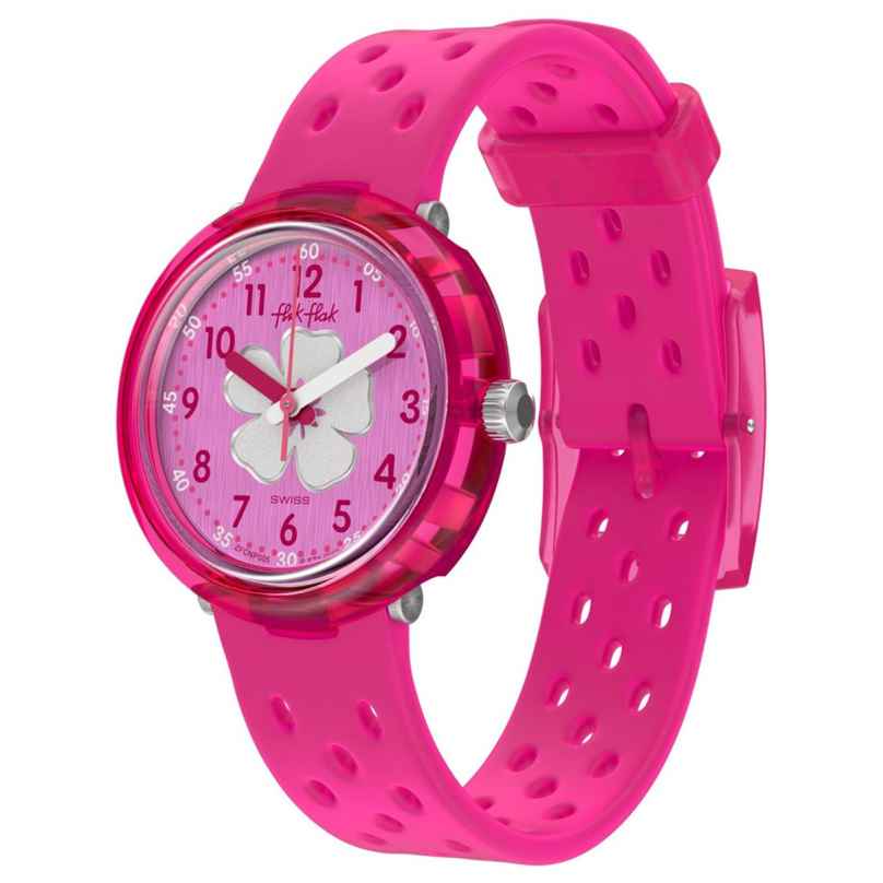 Flik Flak FCNP005 Kinderuhr für Mädchen Fizz In Hibiscus 7610522902053