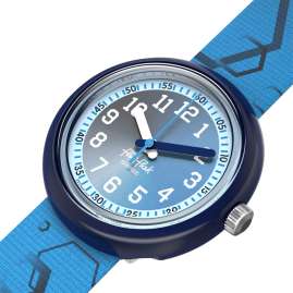 Flik Flak FPNP189 Kinderuhr Quench in Blue Set mit SIGG Flasche