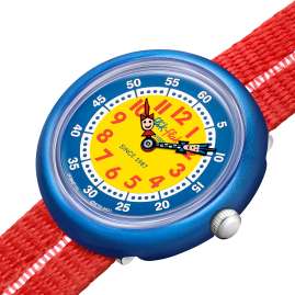Flik Flak FBNP188 Kinder-Armbanduhr Retro Red