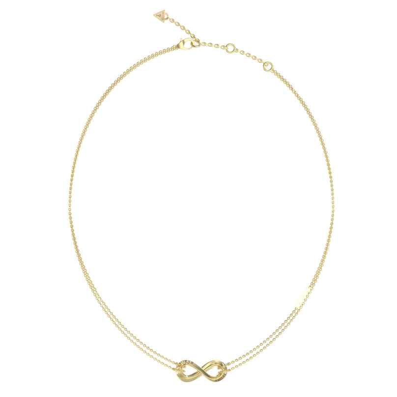 Guess JUBN05049JWYG Women's Infinity Necklace Gold Tone 7620837552652