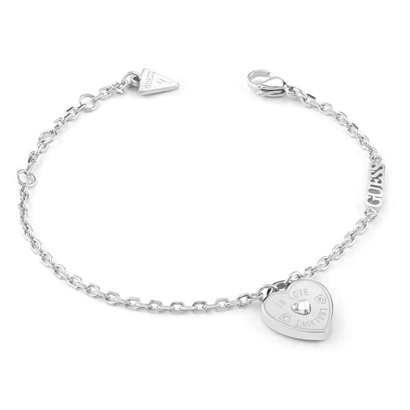 Guess JUBB05057JWRHL Damen-Armband Heart Charm L 7620837553789
