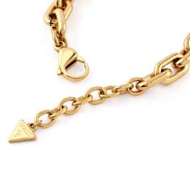 Guess JUBB05003JWYGPKL Damen-Armband Multi Pavée Hearts Goldfarben 23,5 cm