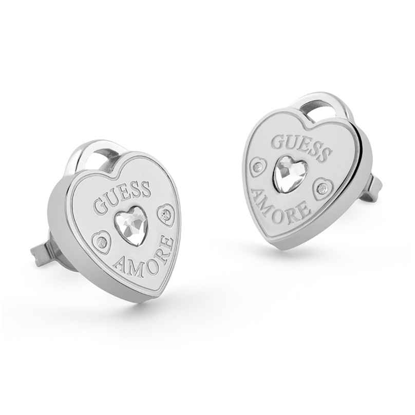 Guess JUBE05058JWRH Damen-Ohrstecker Herz Ohrringe 7620837552980