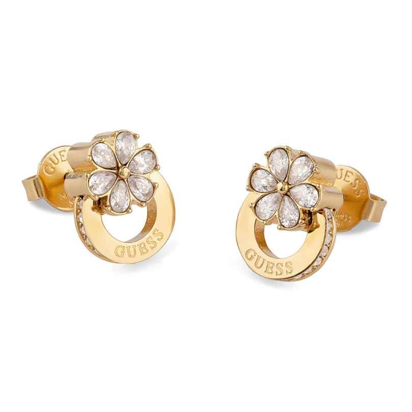Guess JUBE05108JWYG Damen-Ohrringe Ohrstecker Lily Flower 7628907238673
