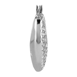 Guess JUBE05207JWRH Damen-Ohrringe Creolen Kristall-Herz
