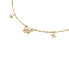 Guess JUBN05112JWYG Damen-Kette Lily Butterfly Goldfarben