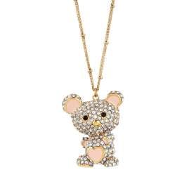 Guess JUBN05139JWYG Damen-Kette Teddybär Goldfarben