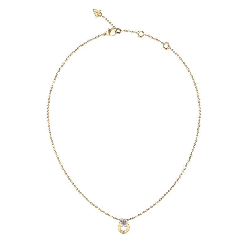 Guess JUBN05107JWYG Damen-Halskette Lily Flower Goldfarben 7628907238666