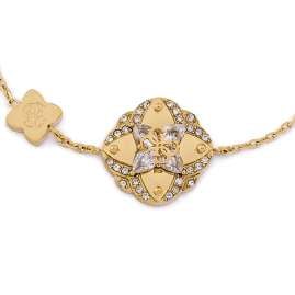 Guess JUBB05503JWYGS Women's Bracelet Leaf Gold Tone S