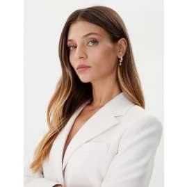 Guess JUBE05571JWYGMCT/U Damen-Creolen Multi Crystals Ohrringe Goldfarben