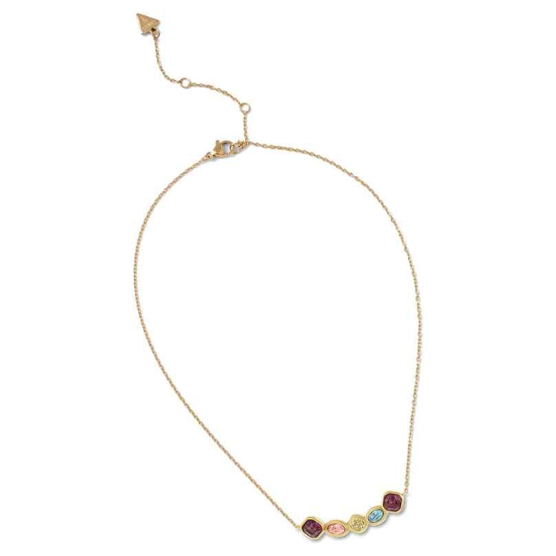 Guess JUBN05569JWYGMCT/U Damen-Kette Multi Crystals Goldfarben 7621235406349