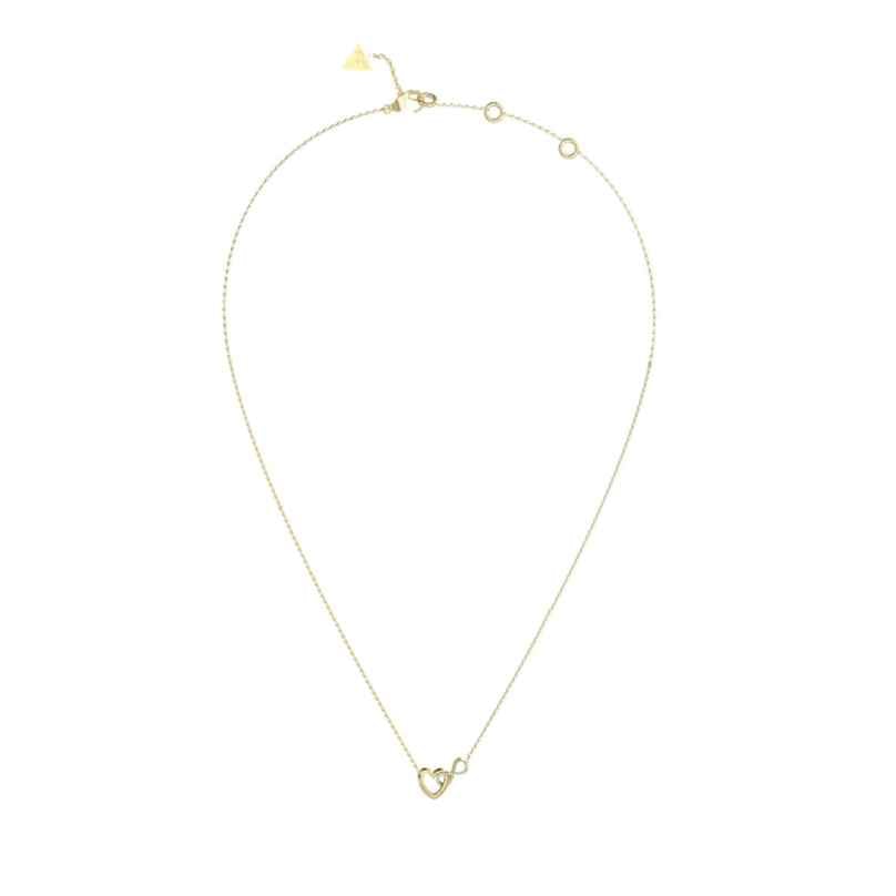 Guess JUBN05530JWYGT/U Women's Necklace Heart Infinity Symbol Gold Tone 7621235404949