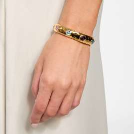 Guess JUBB05317JWYGMCS Damen-Armspange Multi Crystals Goldfarben S